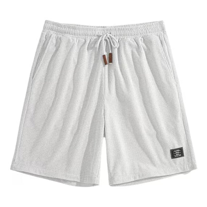 Short Masculino Waffle Breeze™ – Casual Premium com Cordão