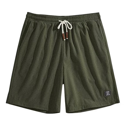 Short Masculino Waffle Breeze™ – Casual Premium com Cordão