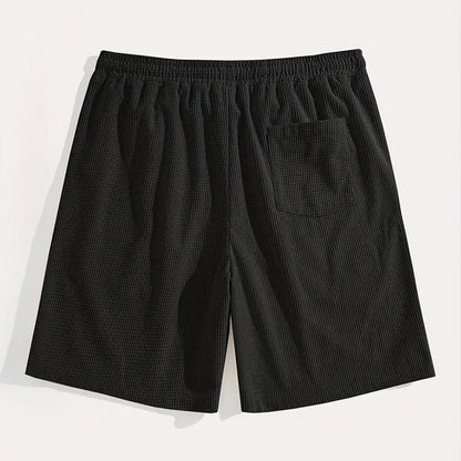 Short Masculino Waffle Breeze™ – Casual Premium com Cordão