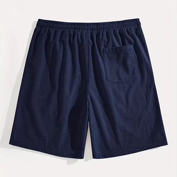 Short Masculino Waffle Breeze™ – Casual Premium com Cordão