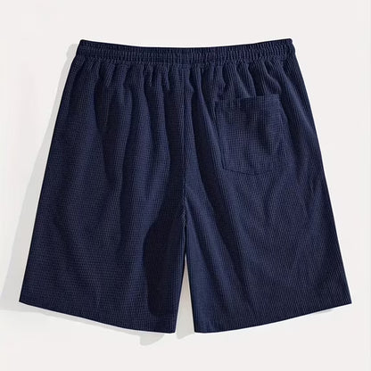 Short Masculino Waffle Breeze™ – Casual Premium com Cordão