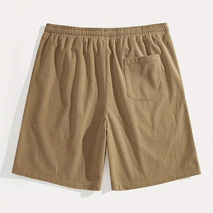 Short Masculino Waffle Breeze™ – Casual Premium com Cordão