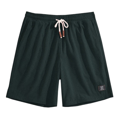 Short Masculino Waffle Breeze™ – Casual Premium com Cordão