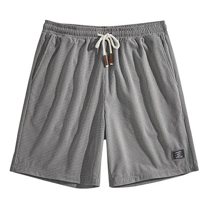 Short Masculino Waffle Breeze™ – Casual Premium com Cordão