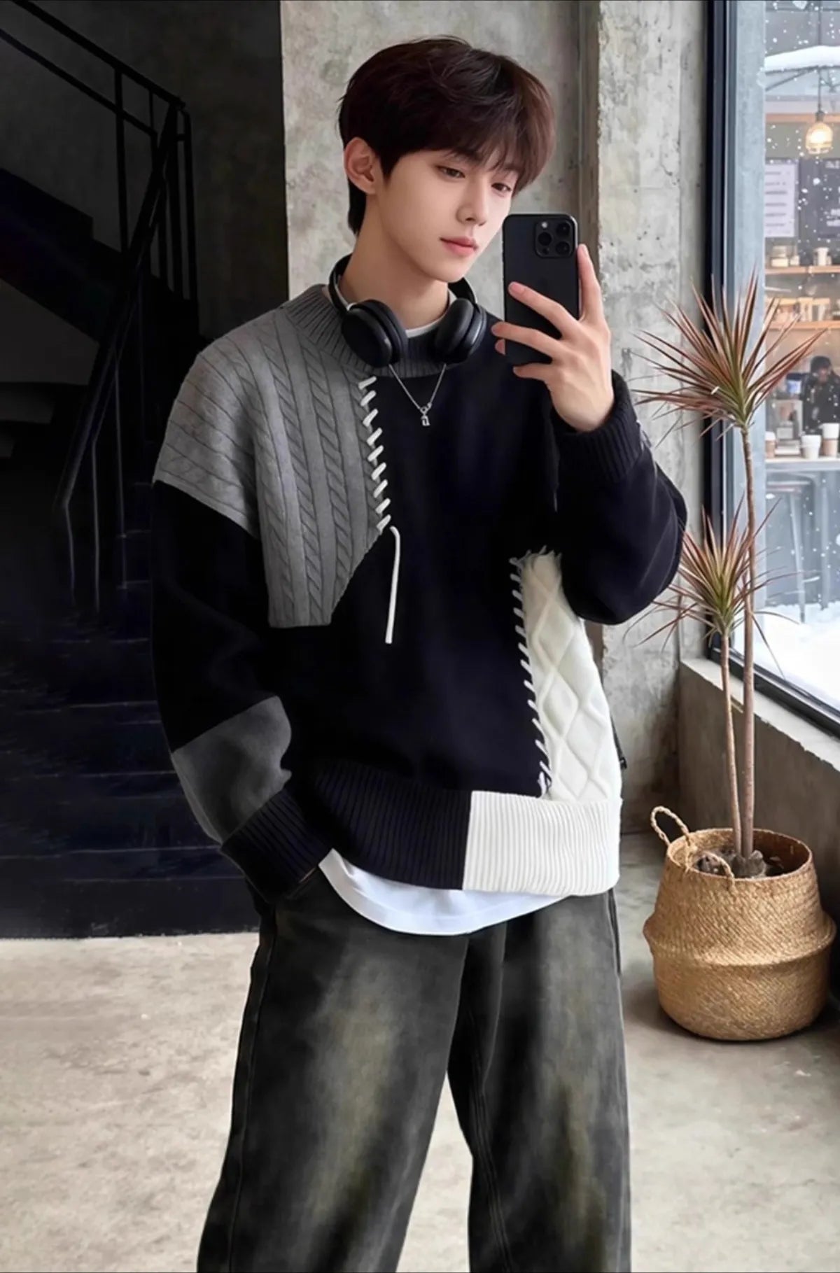 Suéter Masculino Firenze Patchwork