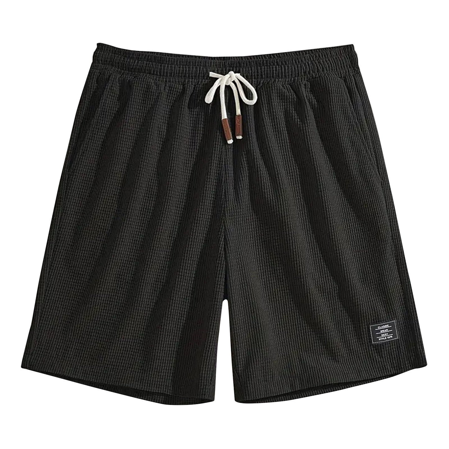 Short Masculino Waffle Breeze™ – Casual Premium com Cordão