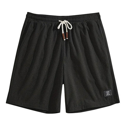 Short Masculino Waffle Breeze™ – Casual Premium com Cordão