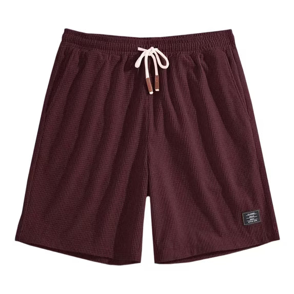 Short Masculino Waffle Breeze™ – Casual Premium com Cordão