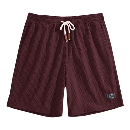 Short Masculino Waffle Breeze™ – Casual Premium com Cordão