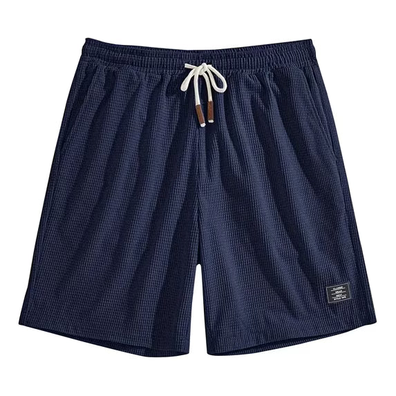 Short Masculino Waffle Breeze™ – Casual Premium com Cordão