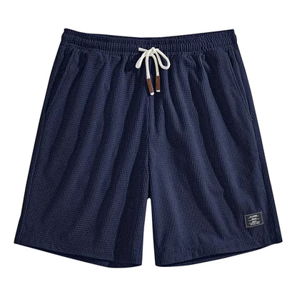 Short Masculino Waffle Breeze™ – Casual Premium com Cordão