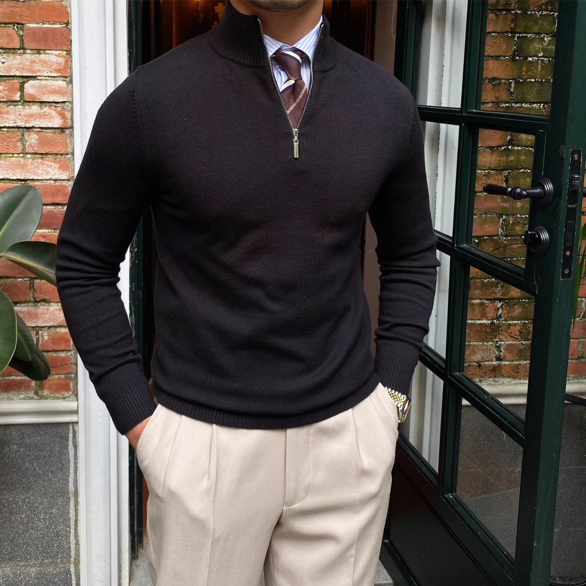 Suéter Masculino Kensington Half-Zip