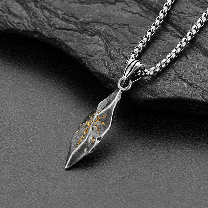 Colar Masculino Solar Rune™ – Pingente Tribal em Cobre