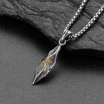 Colar Masculino Solar Rune™ – Pingente Tribal em Cobre