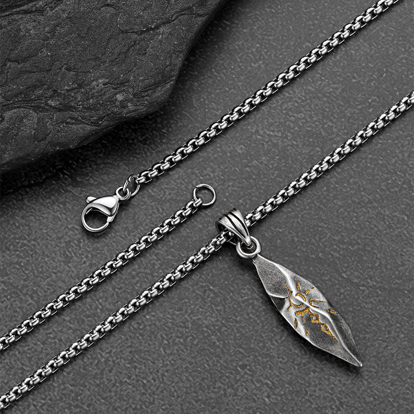 Colar Masculino Solar Rune™ – Pingente Tribal em Cobre