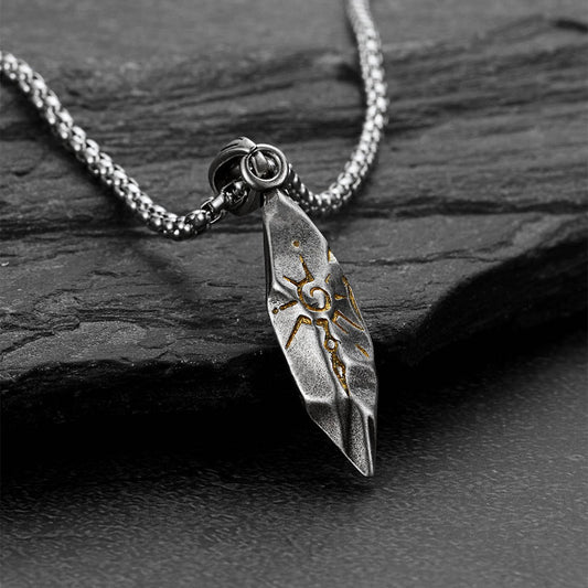 Colar Masculino Solar Rune™ – Pingente Tribal em Cobre