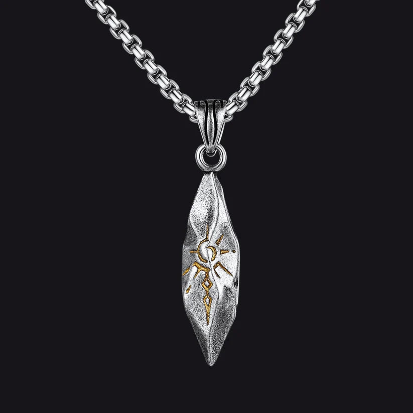 Colar Masculino Solar Rune™ – Pingente Tribal em Cobre