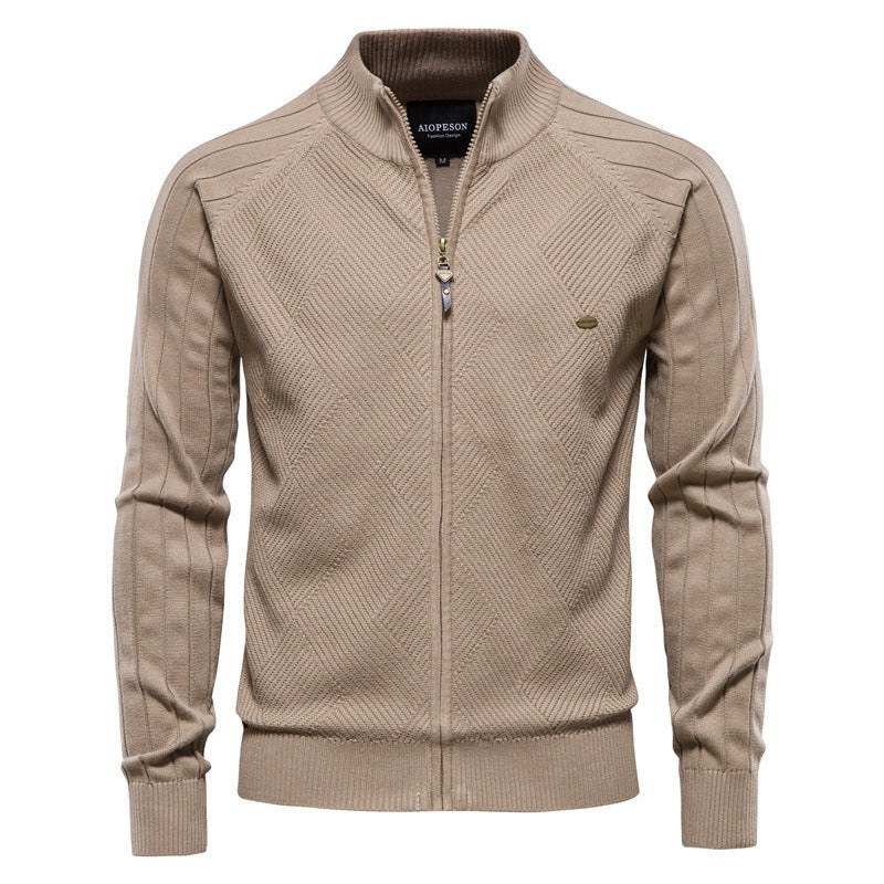 Jaqueta Masculina Tricot Executive™ – Premium com Zíper