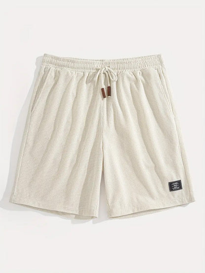 Short Masculino Waffle Breeze™ – Casual Premium com Cordão