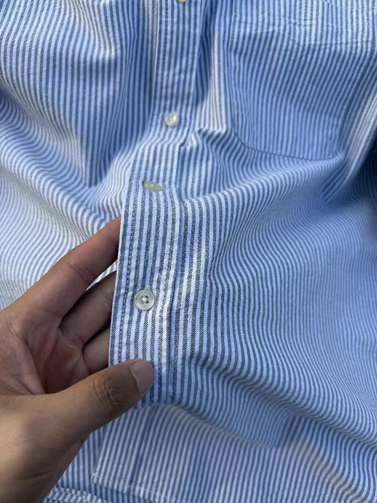 Camisa Masculina Urban Stripes™ – Casual Premium Listrada