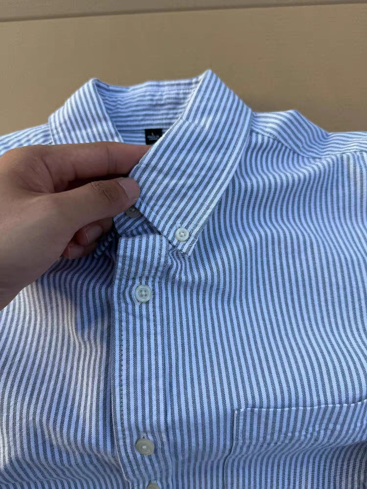 Camisa Masculina Urban Stripes™ – Casual Premium Listrada