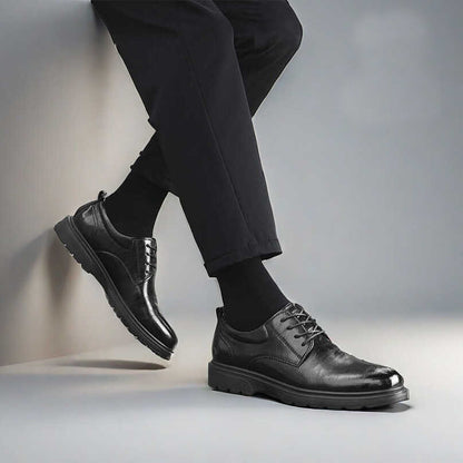Sapato Social Masculino Executive Prime™ – Couro Premium Comfort