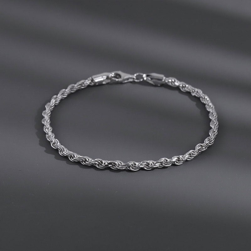 Pulseira Masculina Royal Rope™ – Aço Inoxidável Premium