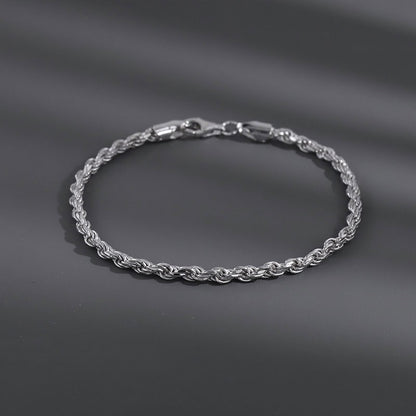 Pulseira Masculina Royal Rope™ – Aço Inoxidável Premium