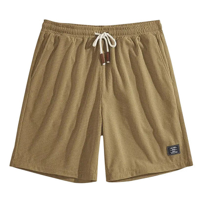 Short Masculino Waffle Breeze™ – Casual Premium com Cordão