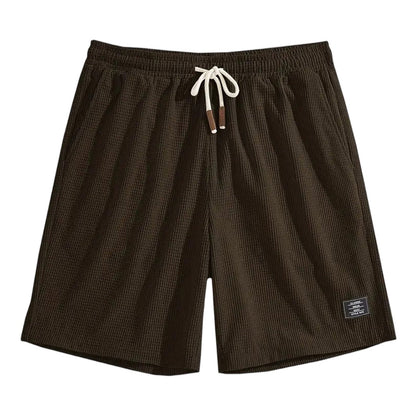Short Masculino Waffle Breeze™ – Casual Premium com Cordão