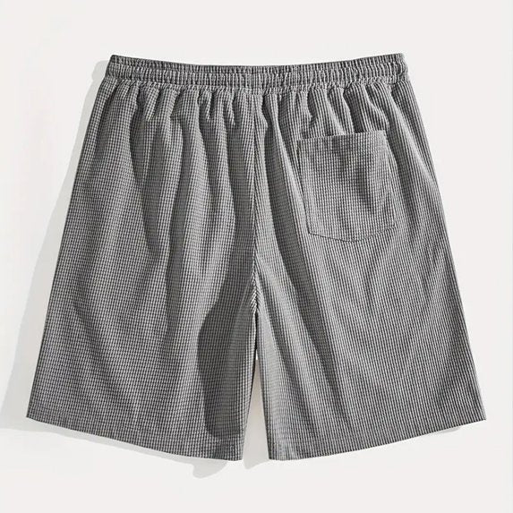Short Masculino Waffle Breeze™ – Casual Premium com Cordão