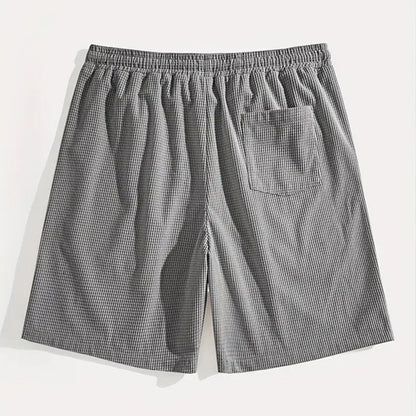 Short Masculino Waffle Breeze™ – Casual Premium com Cordão