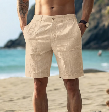 Bermuda Masculina Coastal Linen™ – Casual Premium
