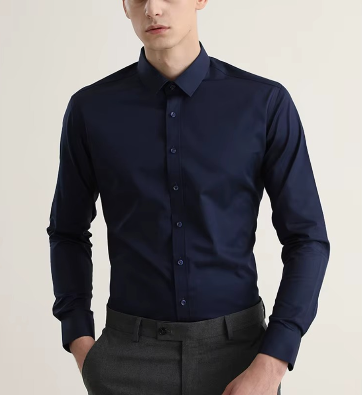 Camisa Social Masculina Signature Navy